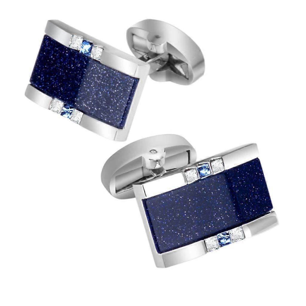 Cufflinks Plain cufflinks with star stone for men's shirts, branded cufflinks, square cufflinks, gift for men, jewelry