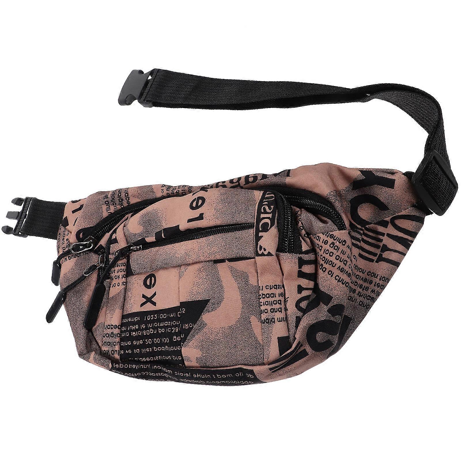Fashion Printed Waist Bag Multifunctional Lightweight Shoulder Pack for Gym, Travel, Running, Hiking, and Outdoor Activities