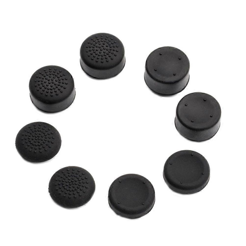 Professional Thumb Joystick Caps Handle Cover Silicone Material For Gamers Black 8Pack