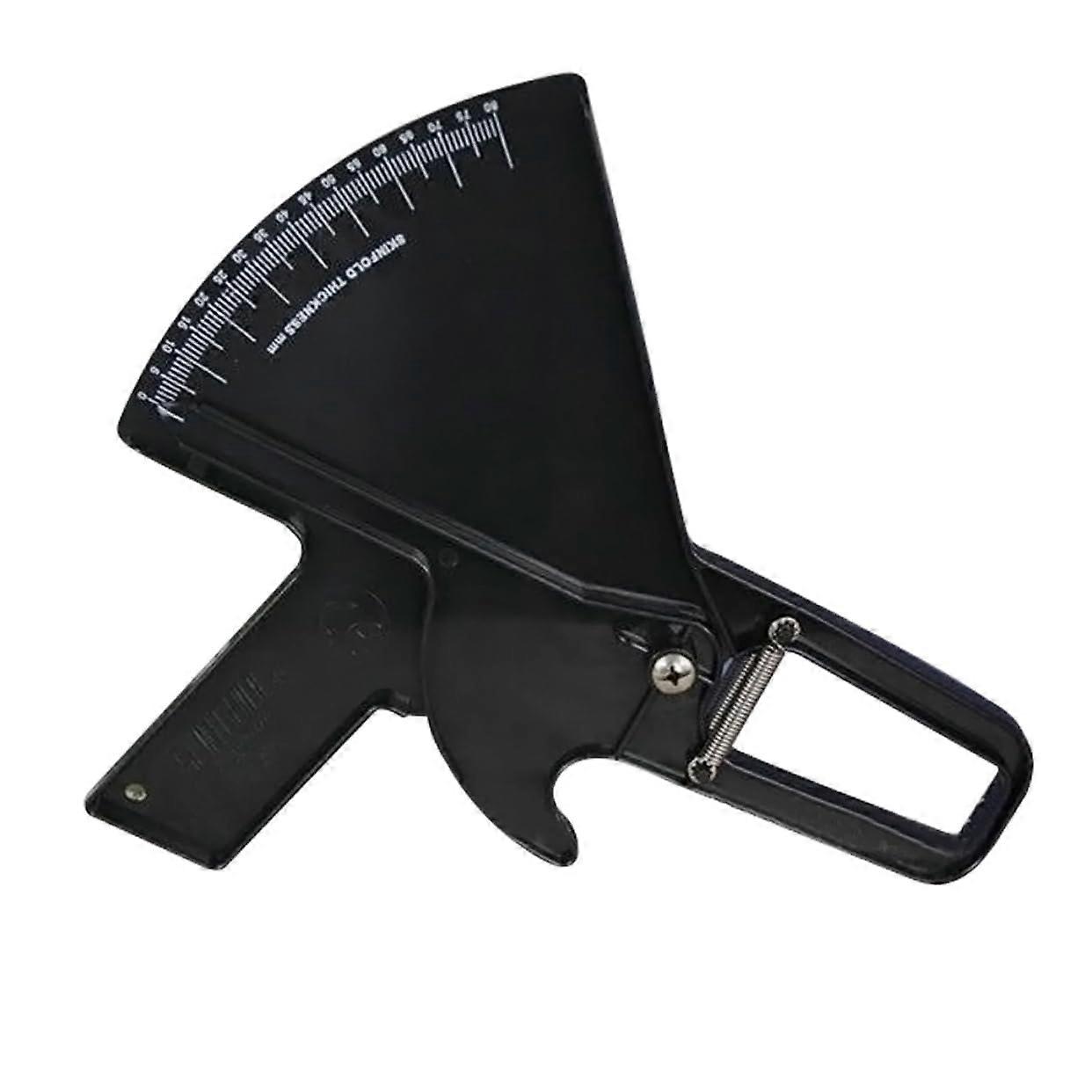 Caliper Skinfold Body Fat Tester with Manual for Accurate Fitness Measurements Black