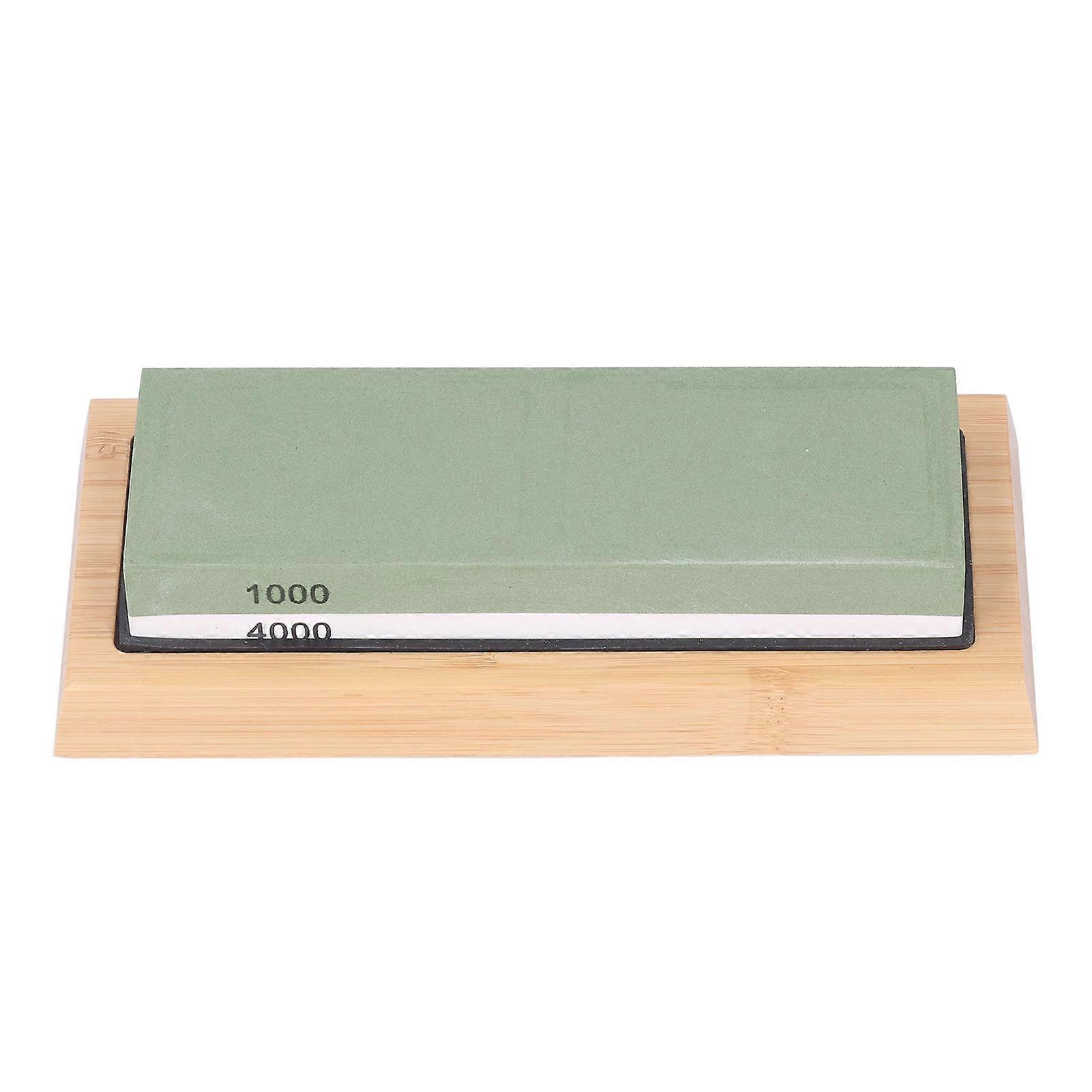 Knife Sharpening Stone Set Professional Whetstone Sharpener Kit 2 Side 1000/4000 Grit