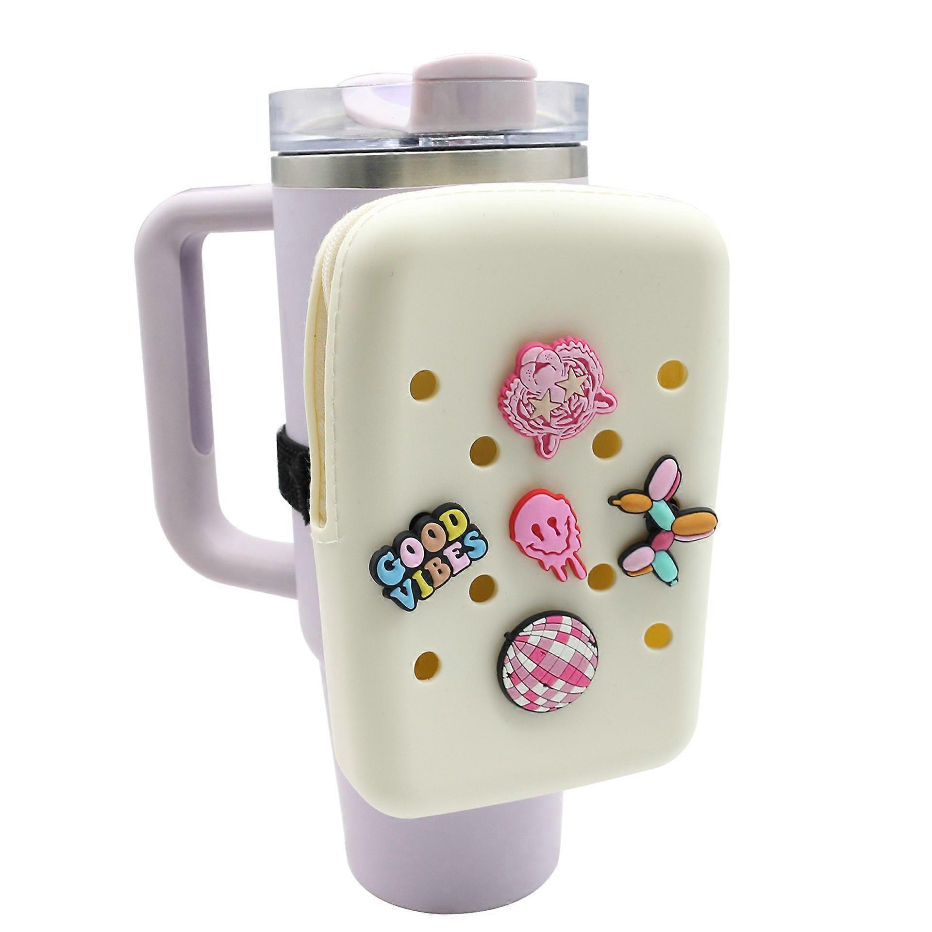 Silikonové pouzdro INF s otvorem pro Stanley 40oz IceFlow Tumbler Ideální pro skladování