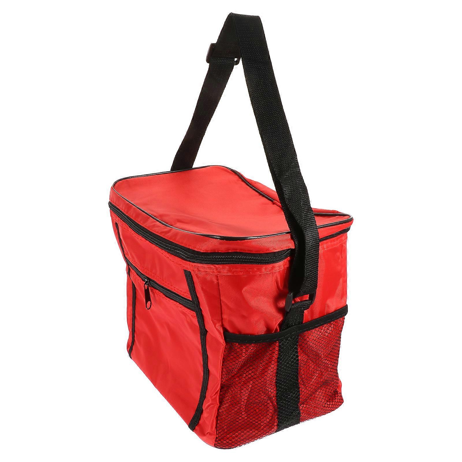 Insulated Food Bag with Portable Handles, Large Capacity Picnic Pouch for Outdoor Events, School, and Amusement Parks to Keep Food Fresh