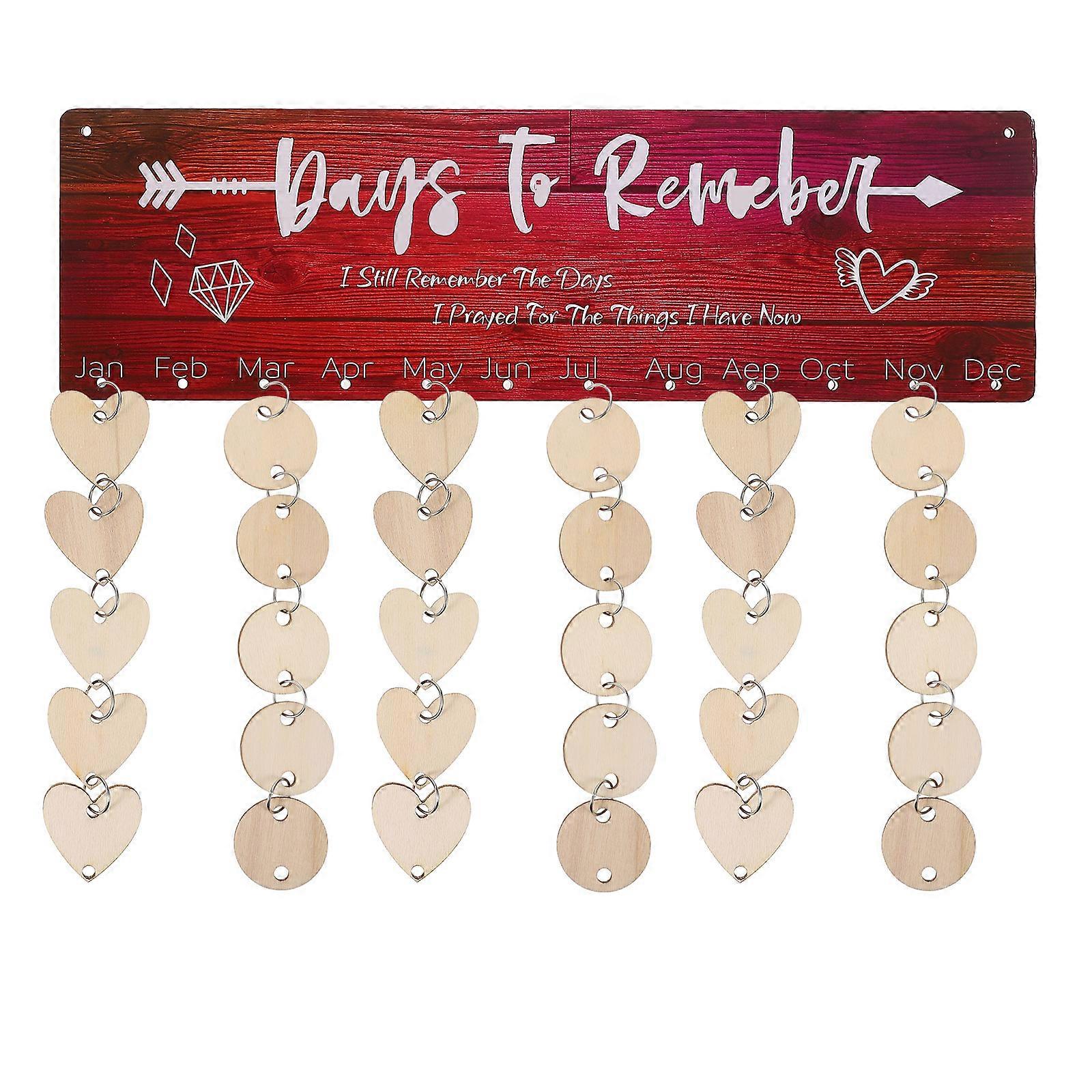 DIY Handmade Calendar for Decor Made of Synthetic Material Assorted Color Great 1 Set