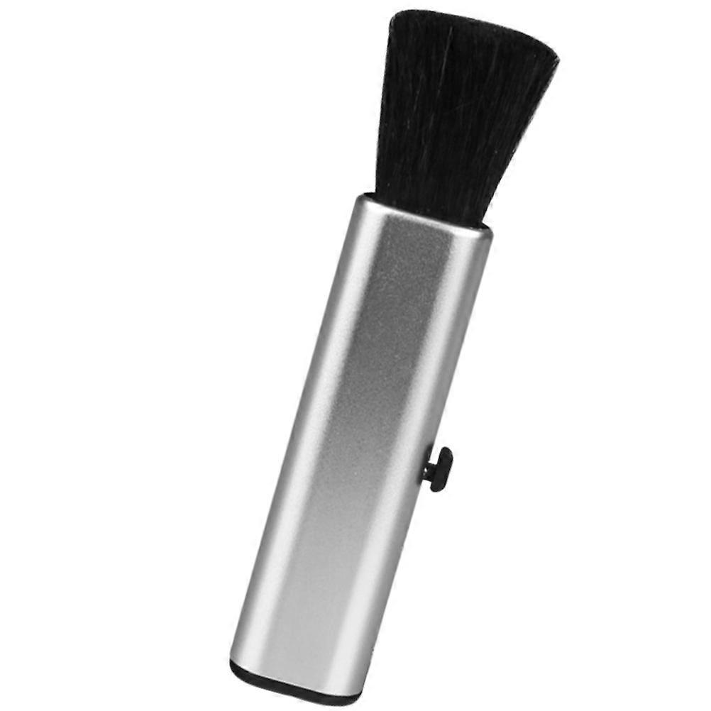 Car Interior Brush for Cleaning with Plastic Material and Superfine Durability Silver Color Compact and Portable Easy to Use