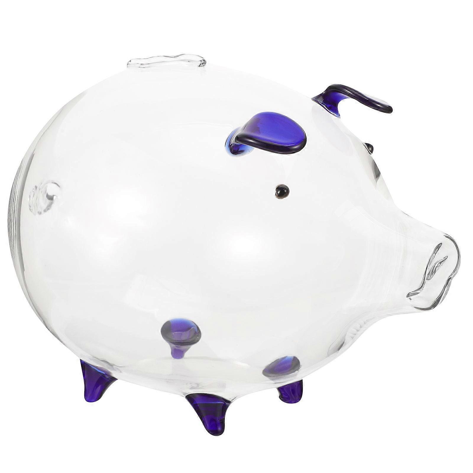 a well structured product description and potential marketing copy for your **Transparent Piggy Bank Cute Pig Shaped Money Pot / Desktop Saving