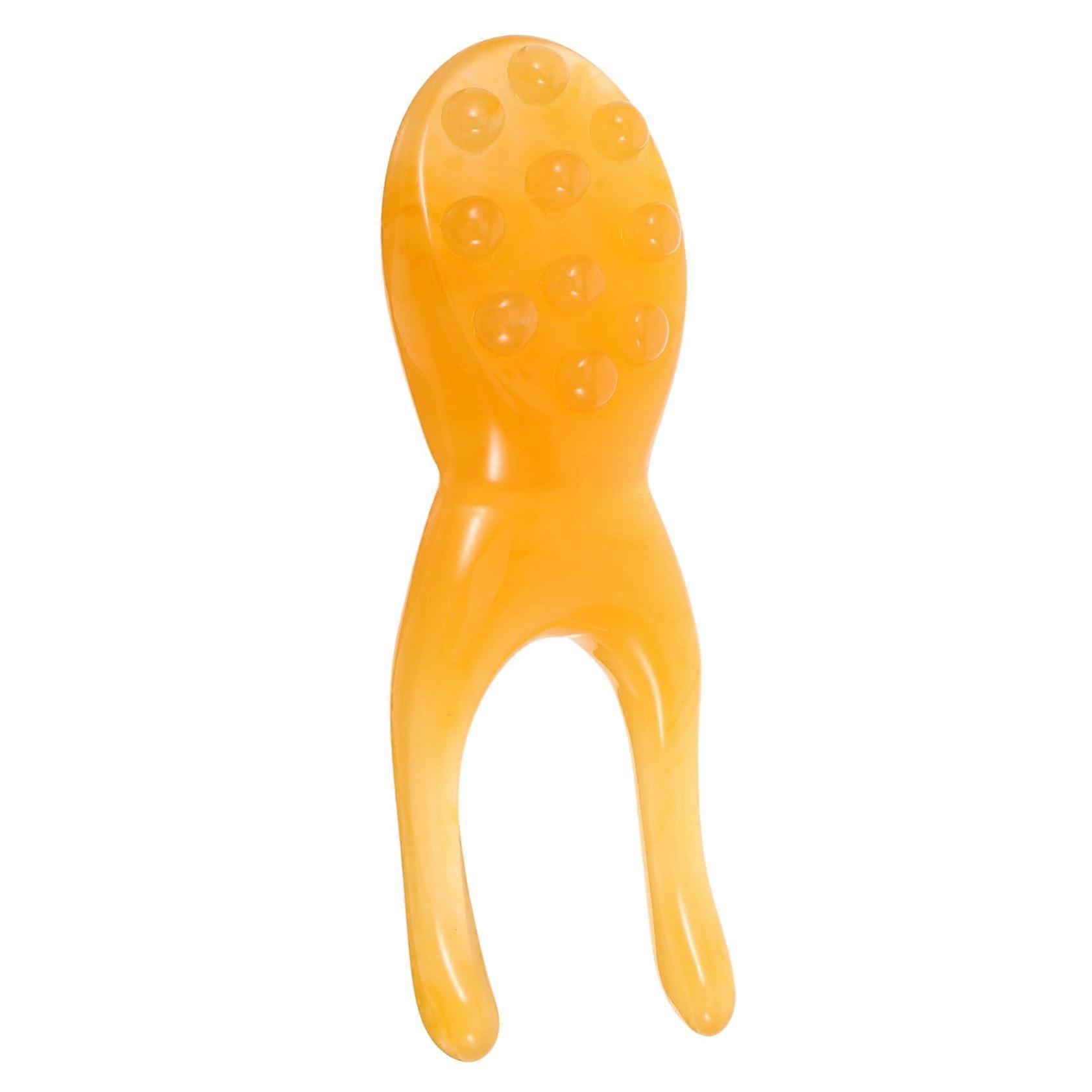 Nose Shaper Lifter Manual Nose Bridge Massage Board Acupuncture Scraper Y Shape Beeswax Resin Face Massager for Nose Support