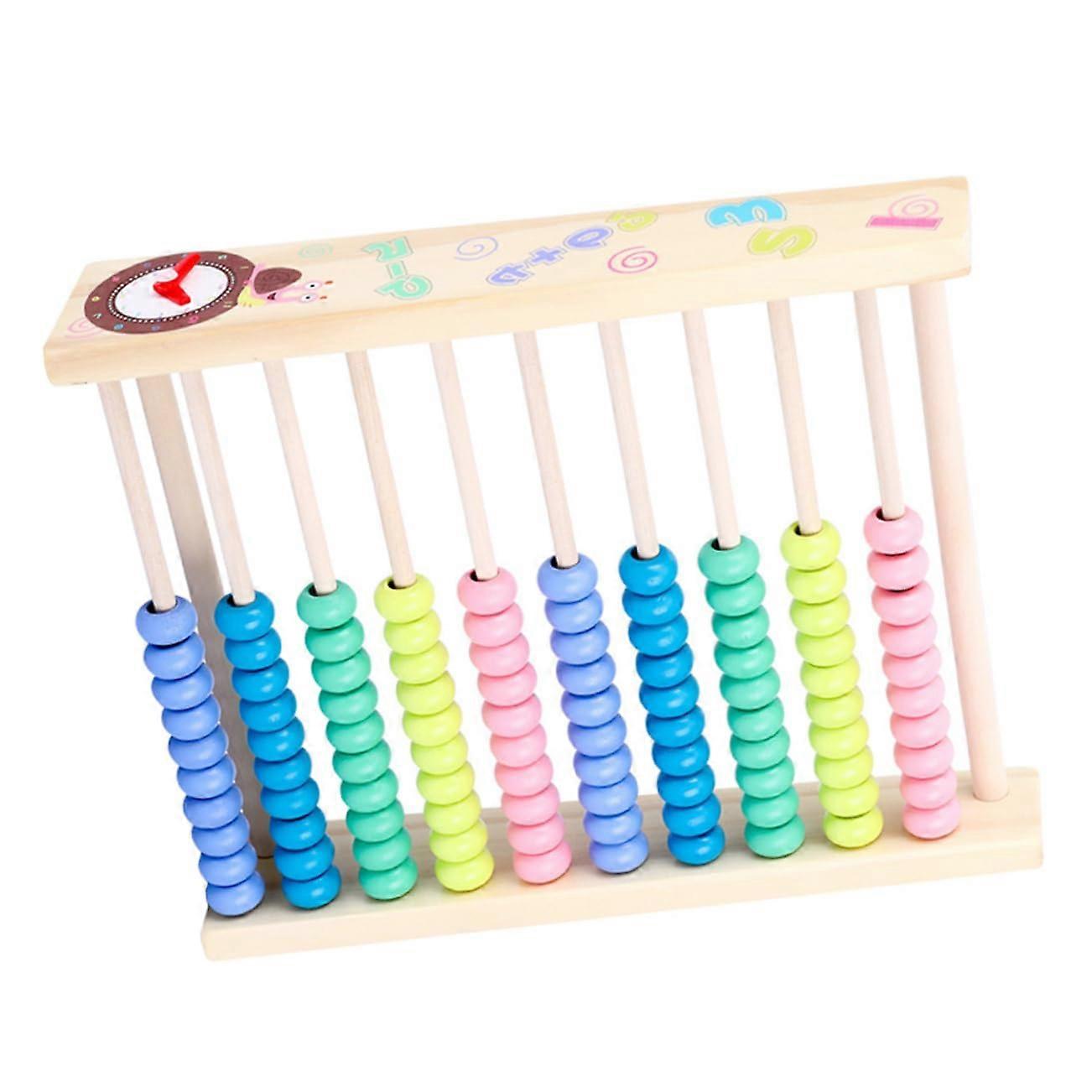 Multifunctional Wooden Counting Board with Drawing Surface for Mathematics and Color Recognition for Early Learning Activities
