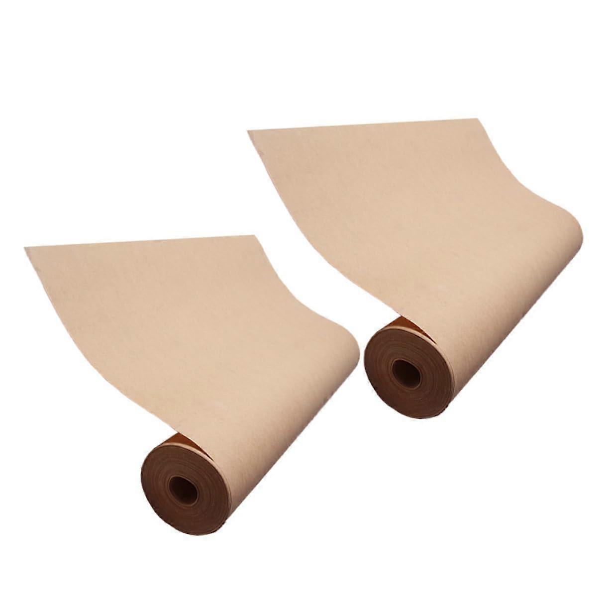 2 rolls kraft paper gift wrap roll without core versatile for craft projects and creative packaging