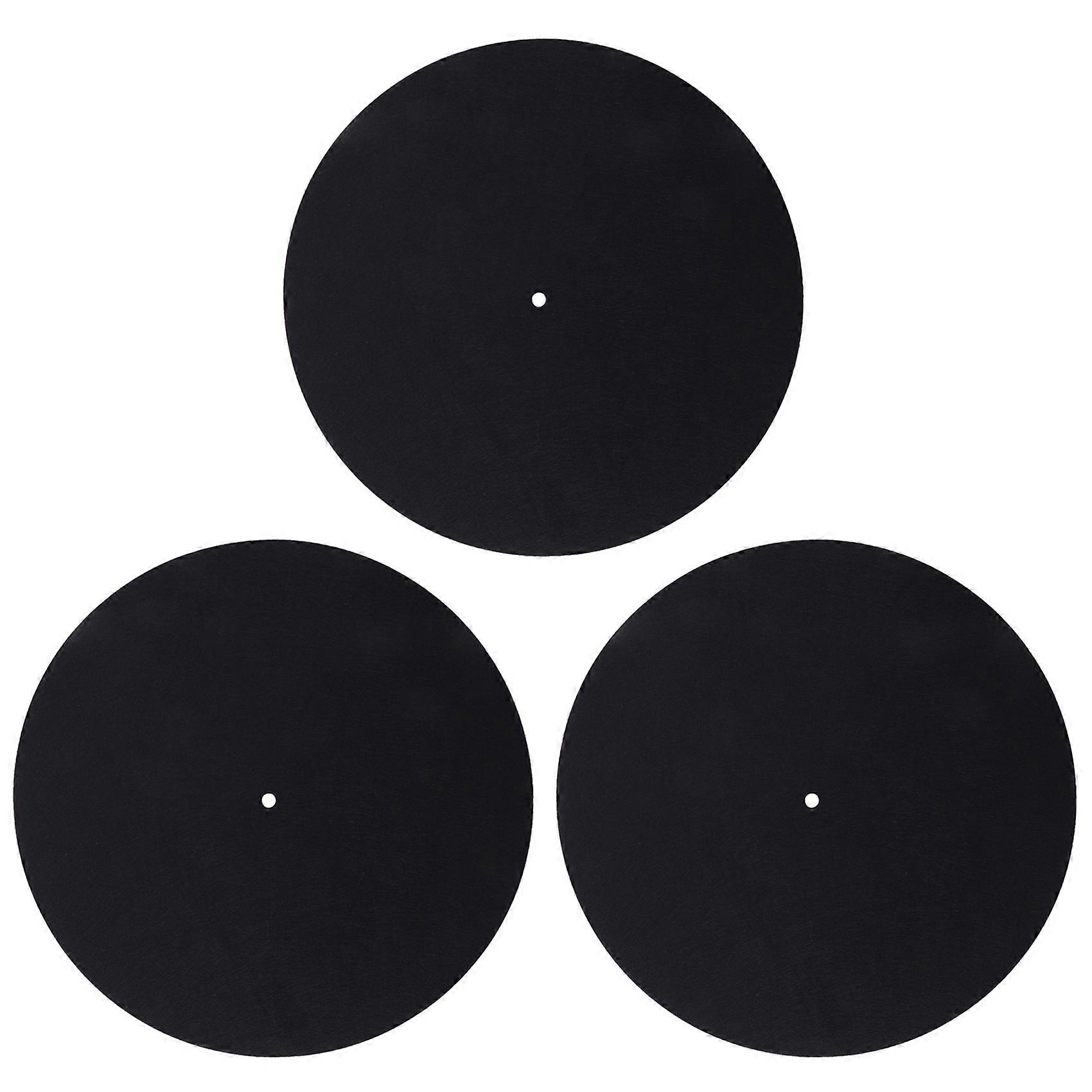 3Pcs Ultra-Thin Anti-Static Lp Vinyl Turntable Record Player Pad for Phonographs Flat Soft Mat Recor