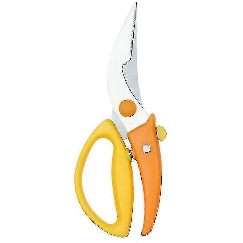1pc Kitchen Gadget Chicken Bone Scissors Shear Professional Kitchen Scissors Multifunctional For Home (orange)