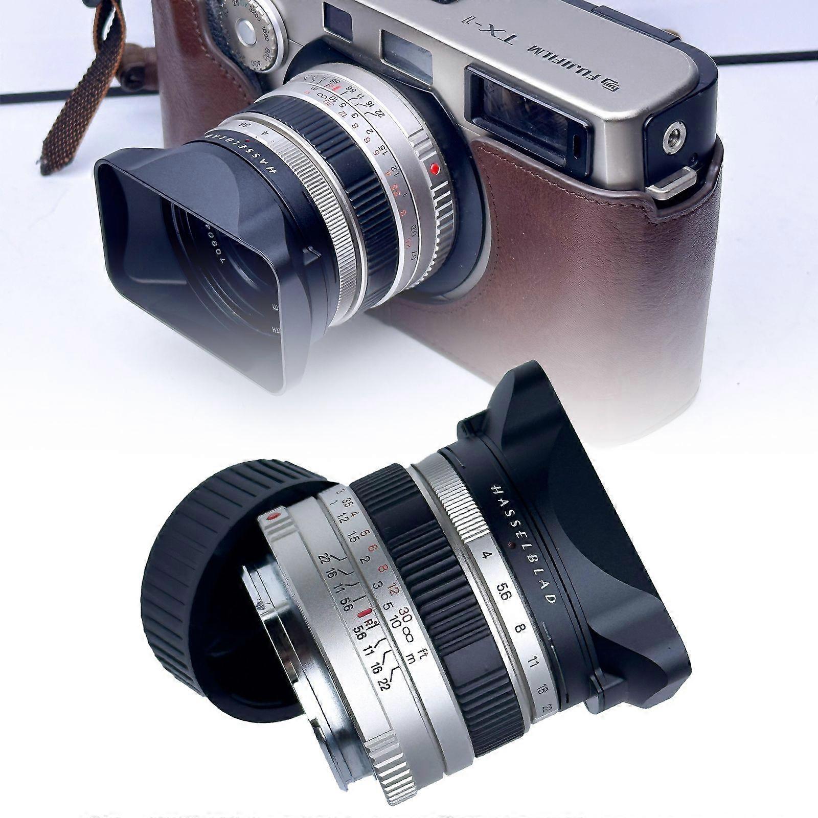 カバー付きブラックレンズフード ハッセルブラッド Xpan 富士フイルム TX-1 用アルミニウム レンズ フード