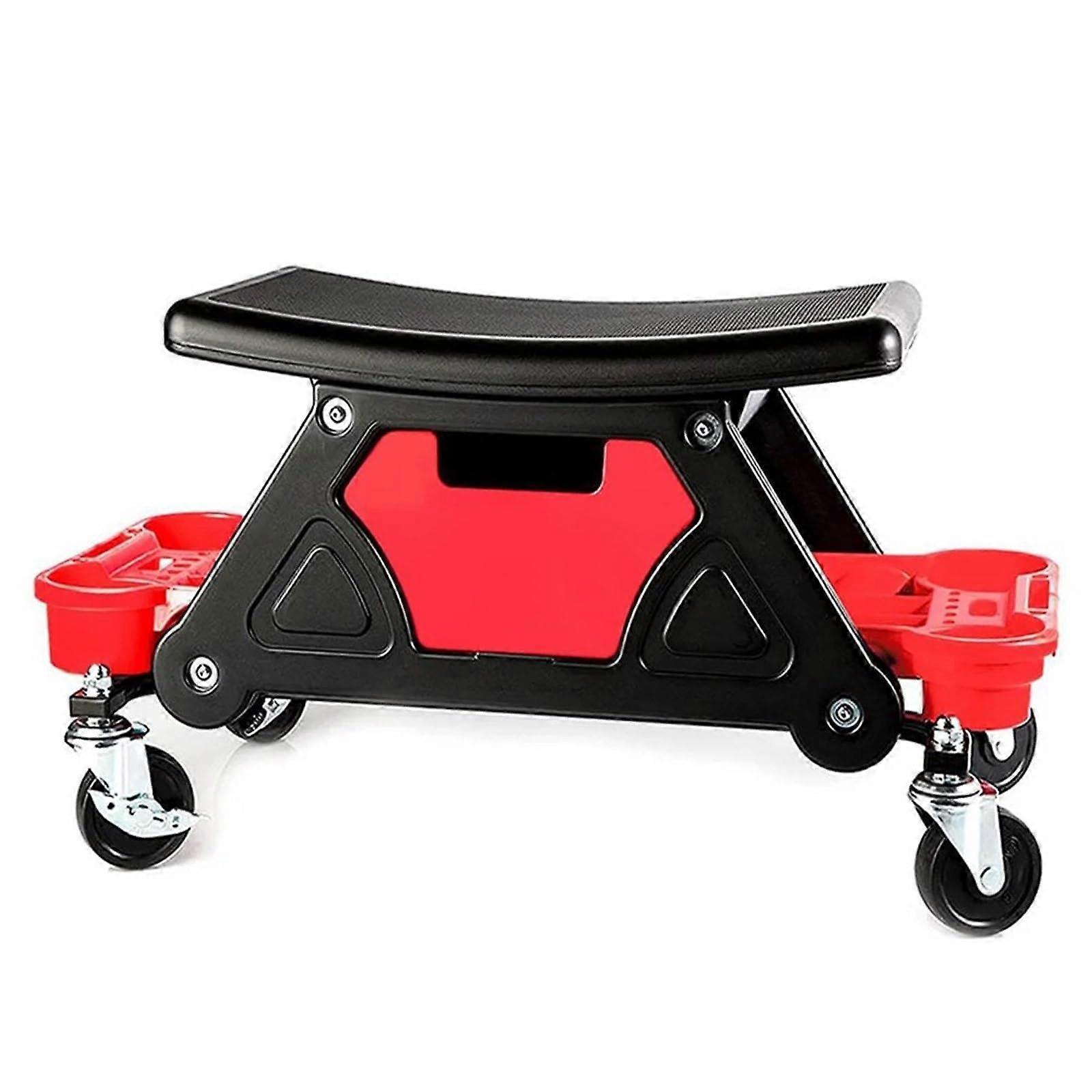 Rolling Stool with Wheels Mechanics Stool, Heavy Duty Roller Mechanic Seat, Rolling Workbench, Rolling Seat with Wheels