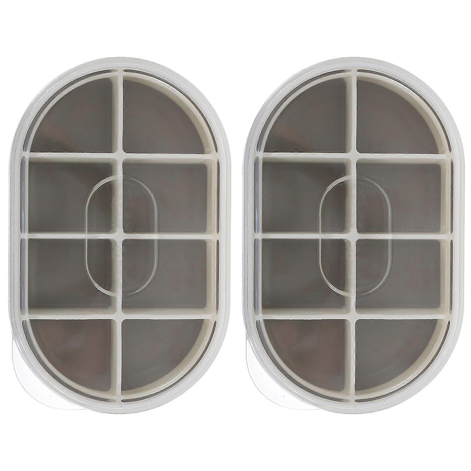Ice Cube Tray 2Pcs Ice Making Tools For Kitchen Appliances Refrigerator Compatible Multi Color