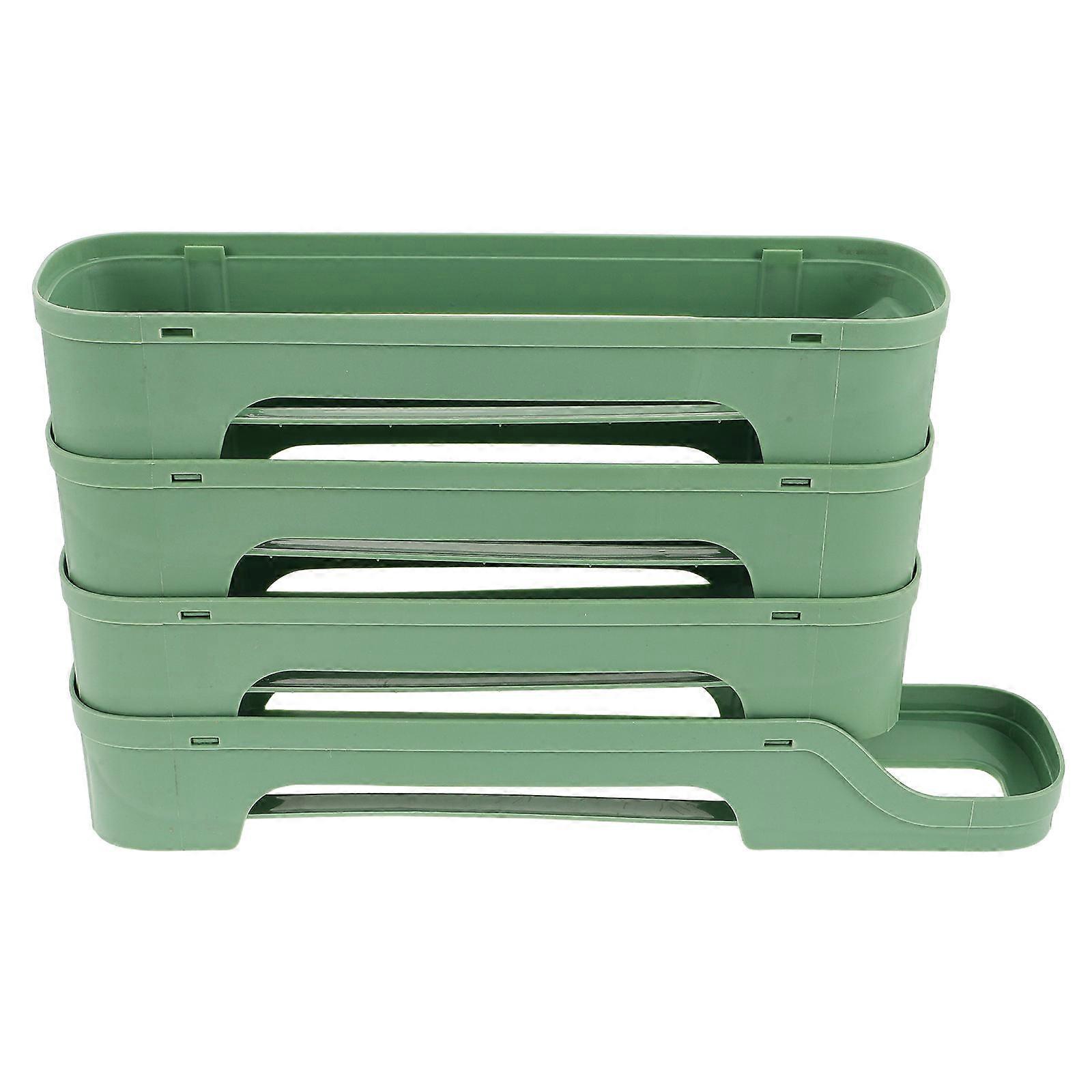 Plastic Egg Dispenser Refrigerator Side Doors Visibility Easy to Clean 34.60X20.20X7.20CM 1Pcs