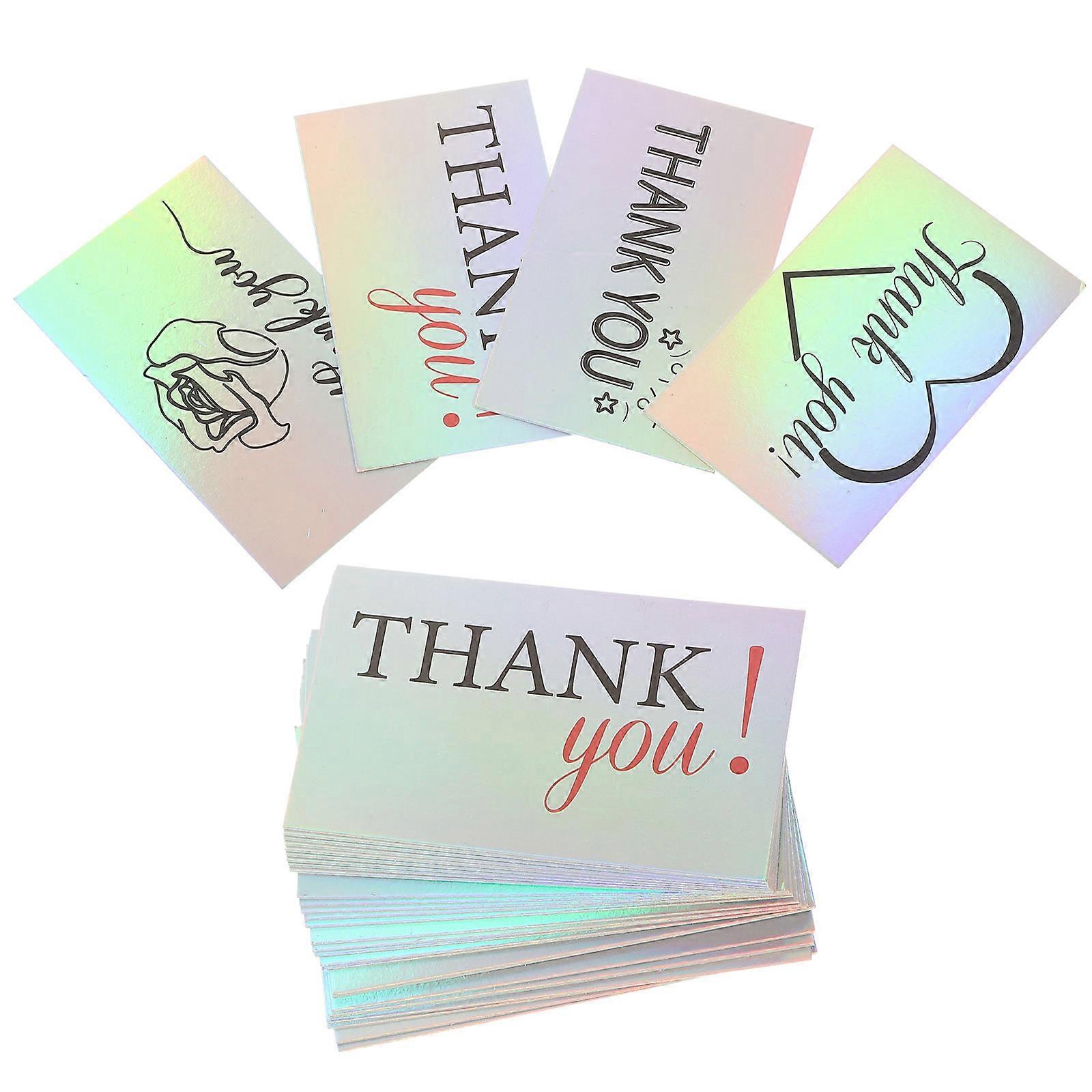 Elegant 120pcs Thank You Cards for Businesses, Deliveries & Special Occasions – Multi Use & Portable Shops