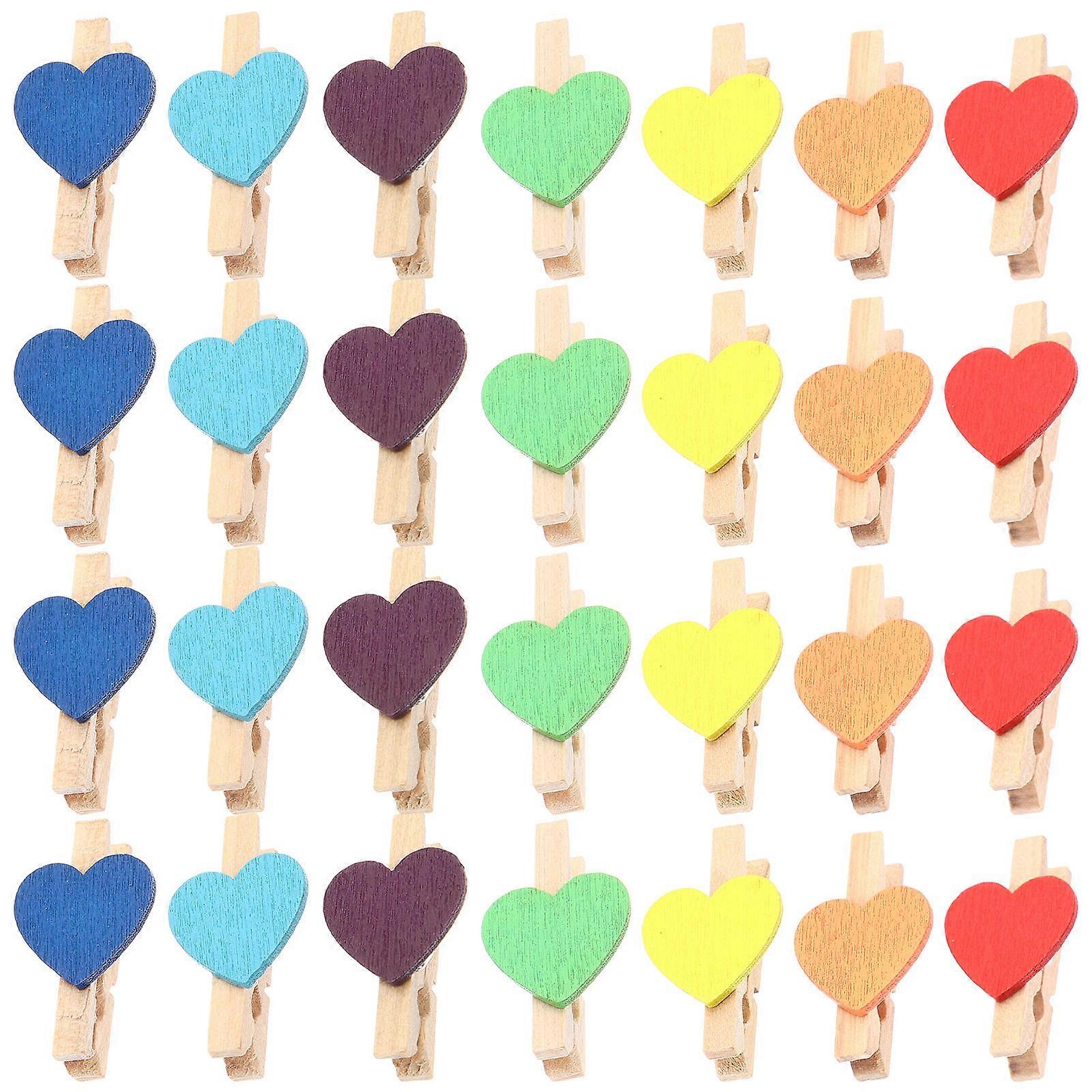Assorted Color Mini Photo Clips for Party Decorative Clothes Pin with Synthetic Material 100pcs