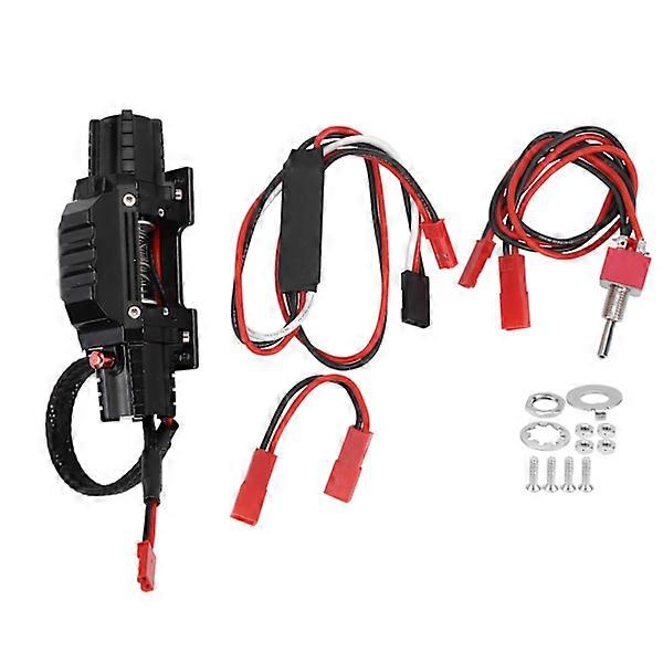 RC Double Motor Metal Winch with Switch 3rd Channel Fits Traxxas/ Hsp /Redcat /Tamiya /Axial Scx10 D90/ Hpi 1/8