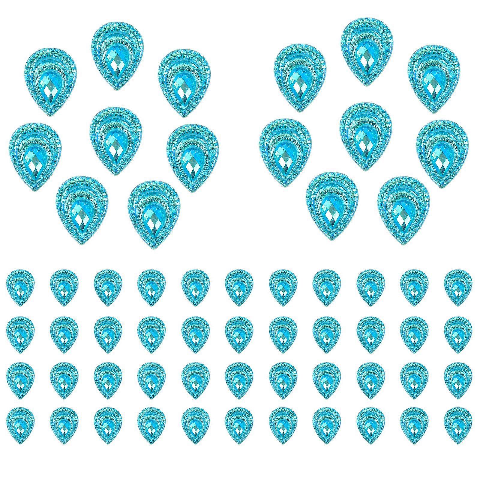 50pcs Flatback Strass Table Décoration Dos Plats Artisanat Accessoires Strass Pour L’artisanat
