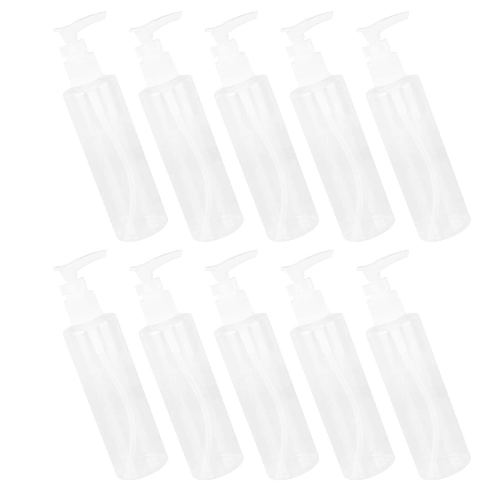 Transparent PP Empty Pump Bottle for Storage Durable Easy to Clean and Refill 200ml