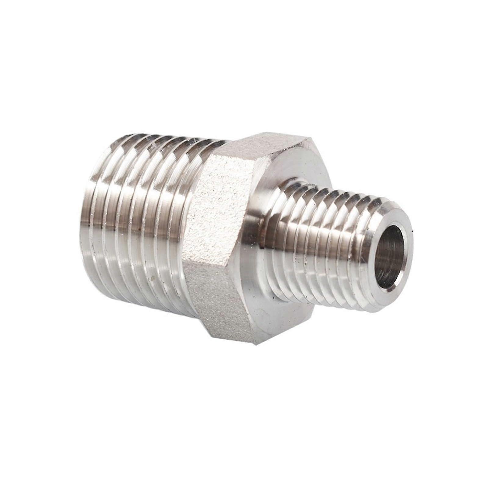 Pipe Fittings 1/8' to 1/2' M8M20 Reducer Stainless Steel Hex Nipple (BSP3I8 to M11) 2x