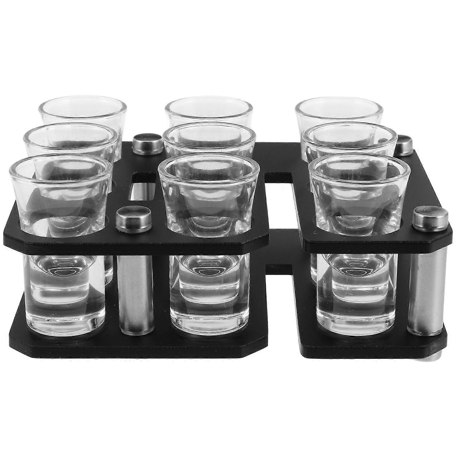 Holder with Frosted Finish for Display and Storage – Easy to Clean Stand for Bar, Restaurant, and Party Use