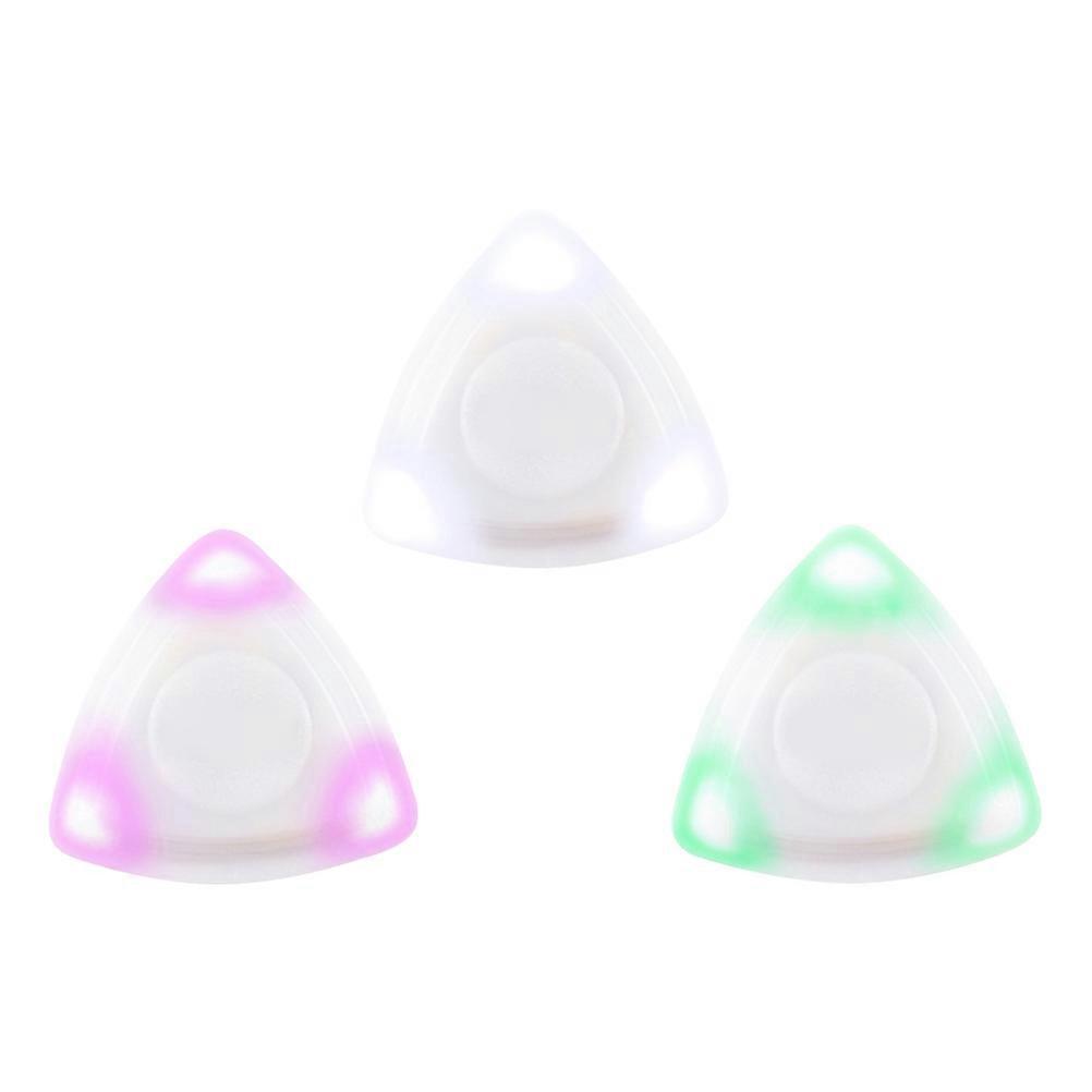 Guitar Picks 3Set LED Glowing Designed For Electric Guitar Guitarists Green Square Size 4.10X4.10X0.70CM Ideal For Performance