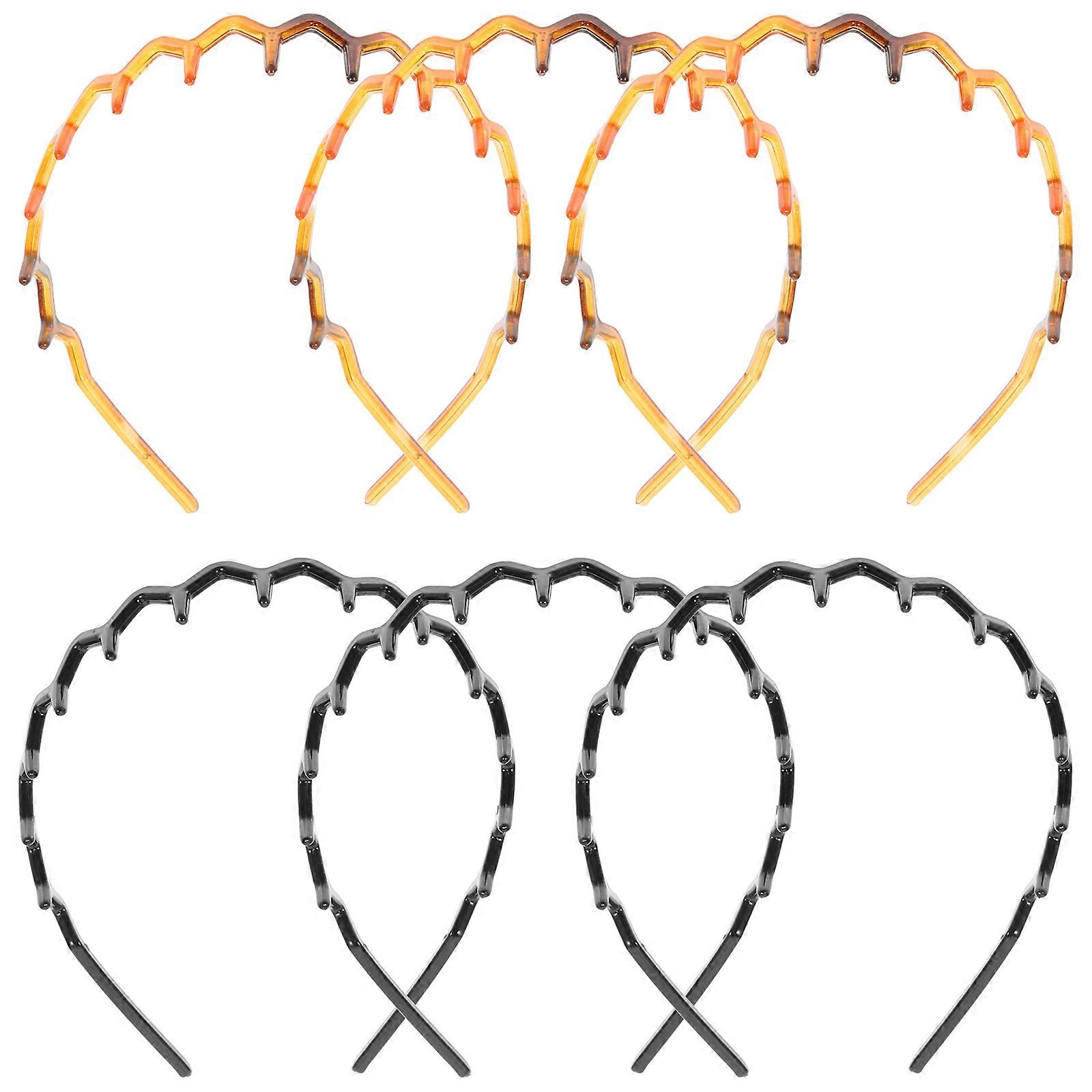 Here's a polished and professional product description based on the title you provided:
 
**6PCS Non Slip Headbands for Women – Wavy Wide Tooth