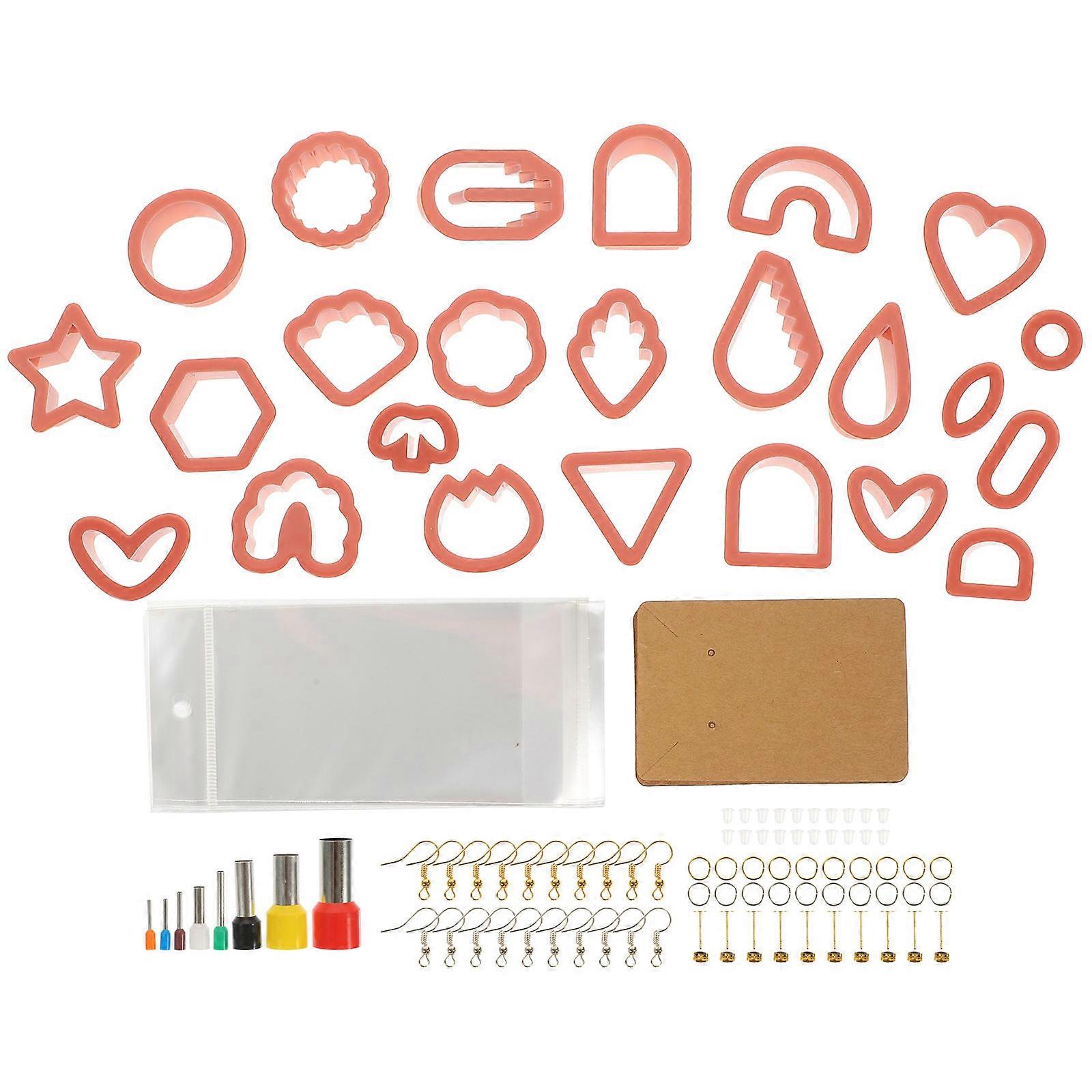 Polymer Clay Tools Kit Earring Making Tool Professionals Crafting Sessions 24 Different Sizes 1 Set