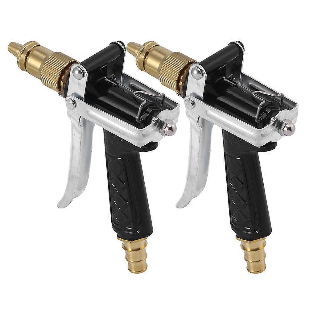 Vehicle Washing Sprayer Nozzle Crafted From Copper Perfect For Dog Bathing And Plant Watering In Assorted Color 2Pcs