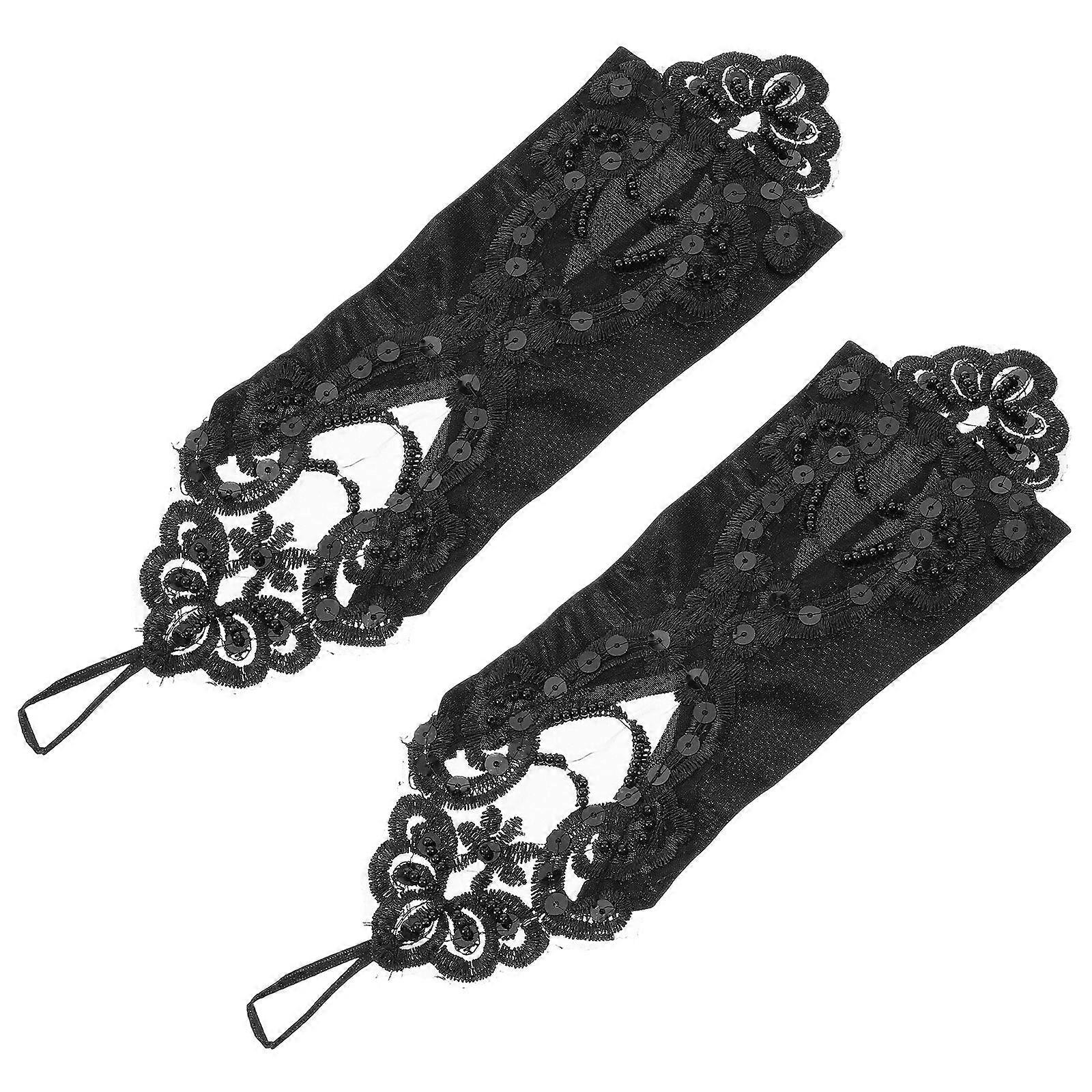 Delicate Satin Gloves Women Fingerless Style for Special Occasions Featuring Elegant Design 1 Pair