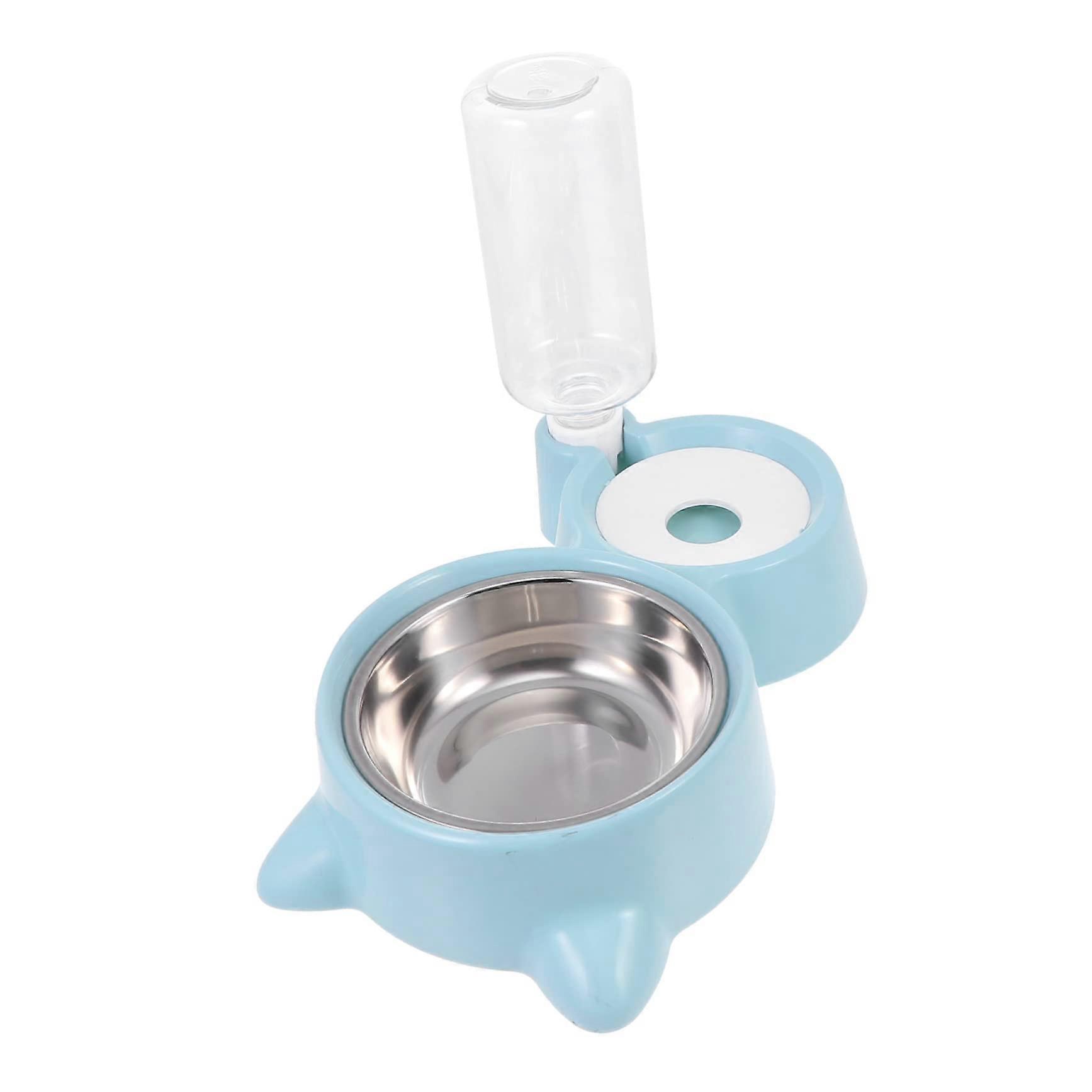 1piece pet drinking bowl with food and water dish for cats, antichoke design, easytoclean container, portable and durable