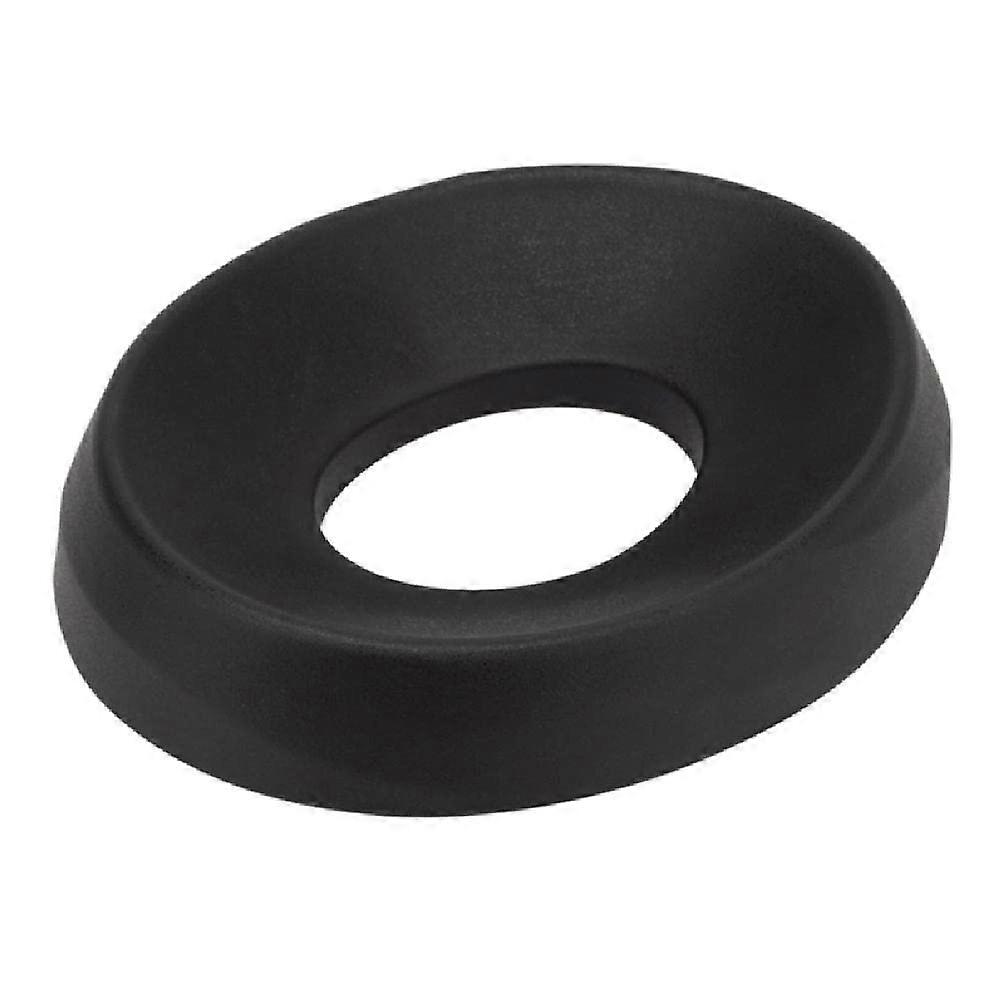 Black Plastic Full-Sized Helmet Display Stand for Motorcycle Service Pad Ring, Durable Headwear Holder, Adjustable Design