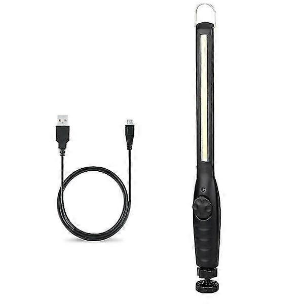 Cob Led 410 Lumen Rechargeable Slim Work Light Lamp Torch With Usb Cable