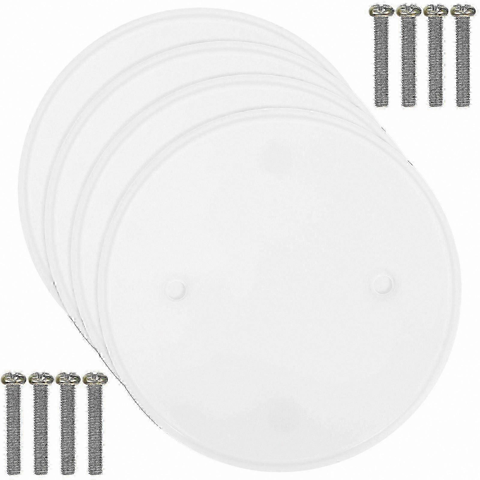 4-Pack Flat Ceiling Hole Covers for Electrical Box Blank Openings