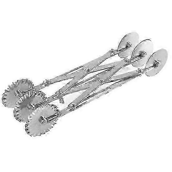 Dough Divider Stretchable Reusable Round Safe 2 Heads 3/5/7 Wheels Quickly Slice Pasta Wheel for Kitchen