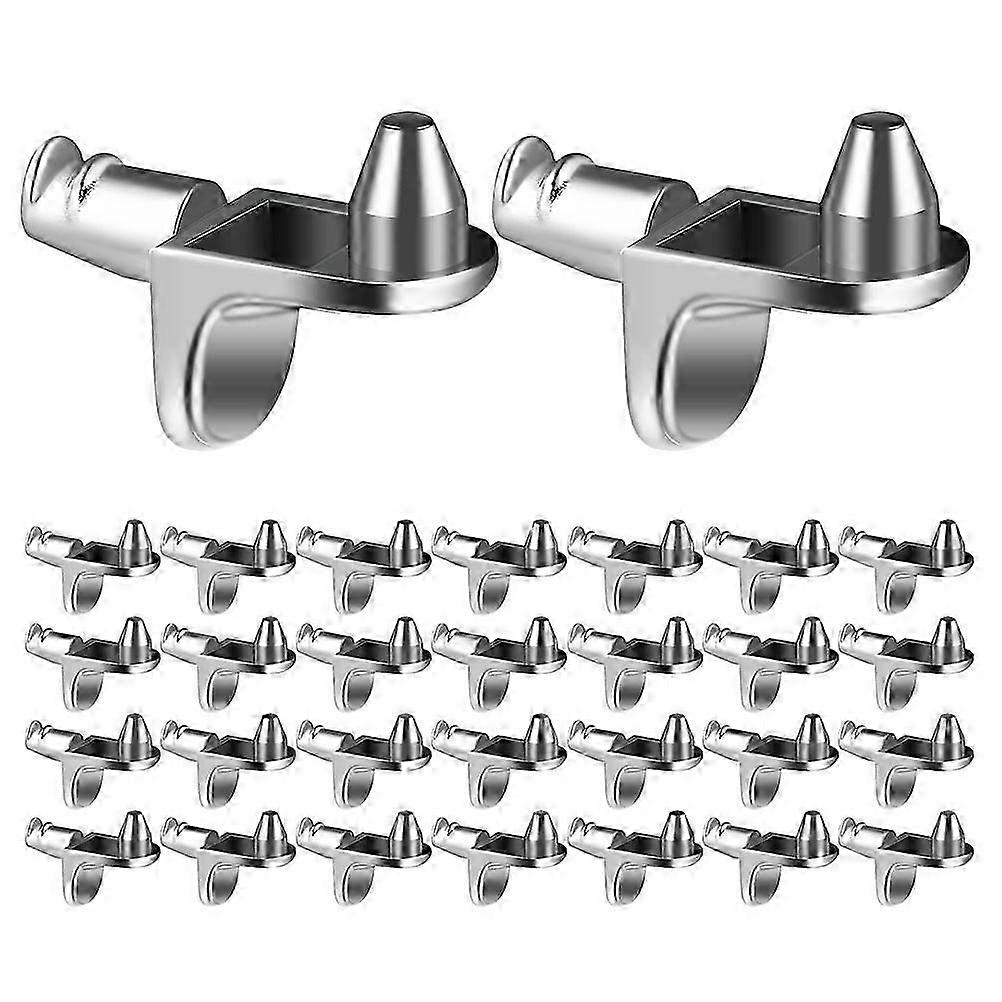 30 قطعة الجرف يدعم حاملي الجرف المعدني أوتاد قوس الرف لأثاث خزانة الكتب