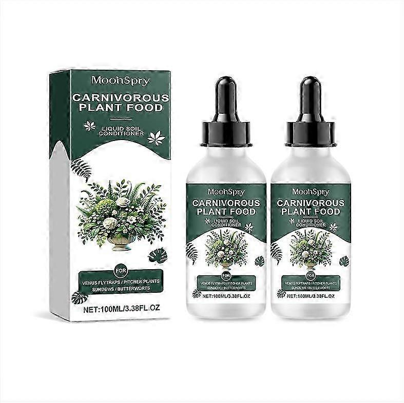 1-3x Carnivorous Plant Food, Venus Flys Trap Food Drops: Tropical Plants Liquid Fertilizer- For Carnivorous 100ml Solution