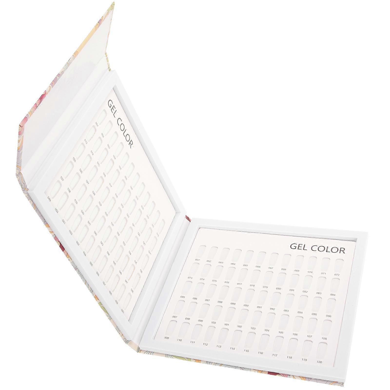 Color Nail Sample Plate for Gel Polish Practice and Storage