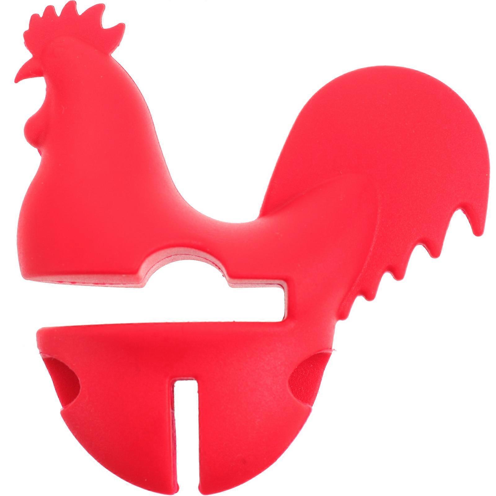 Silicone Rooster Pot Lid Spill Stopper Lifter – Lightweight, Fun Kitchen Accessory for Boil Overflow Prevention, Easy to Use Design for Home Cooking