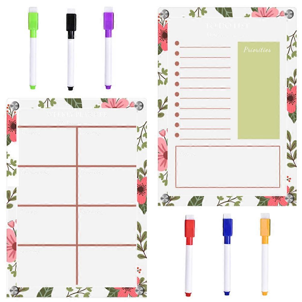 DIY Magnetic Weekly Planner For Rectangle Shape 29.7x21cm 1 Set