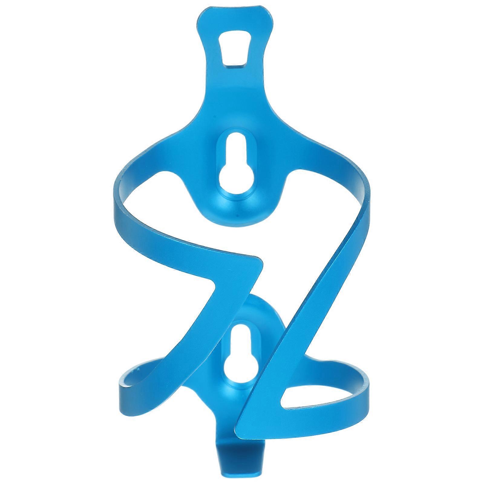 Durable Aluminum Alloy Bike Water Bottle Cage Blue Easy Install Safe Practical for Bike Use Size 2 Sets