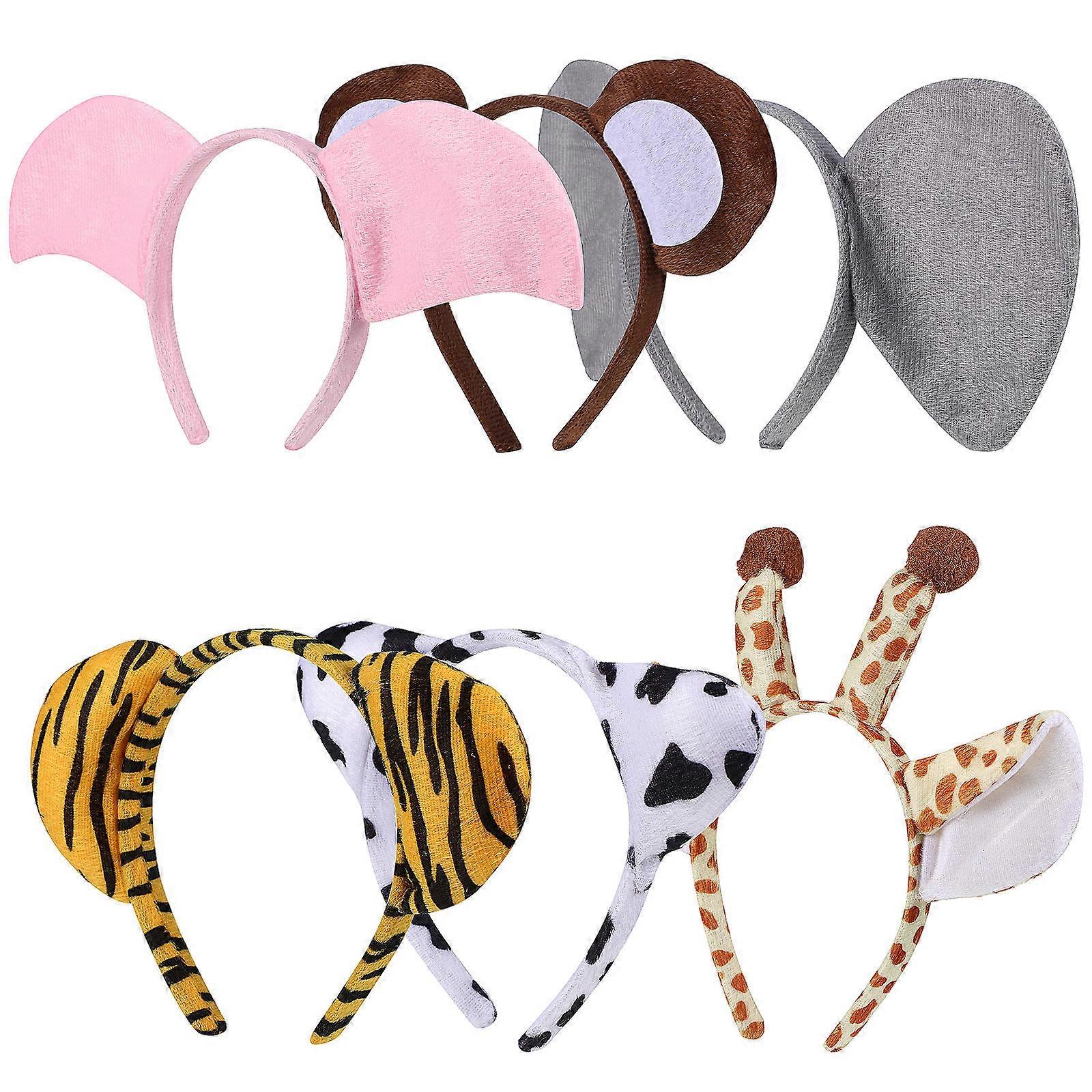 Here's a refined and engaging product description based on your input:
**6pcs Animal Ear Headband Set for Women – Adorable Hair Bands for