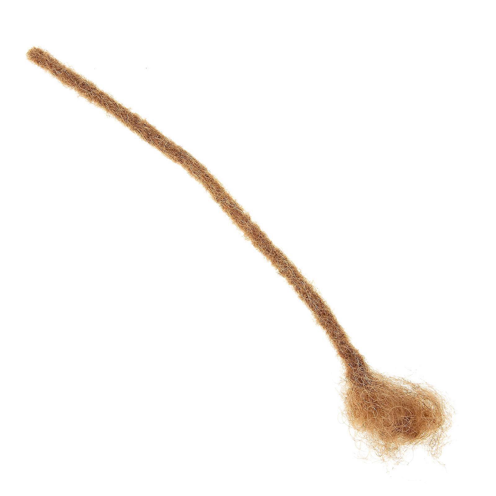 Brown Human Hair Dreadlock Wig for Decor Braided Extensions with Comfortable Fixation