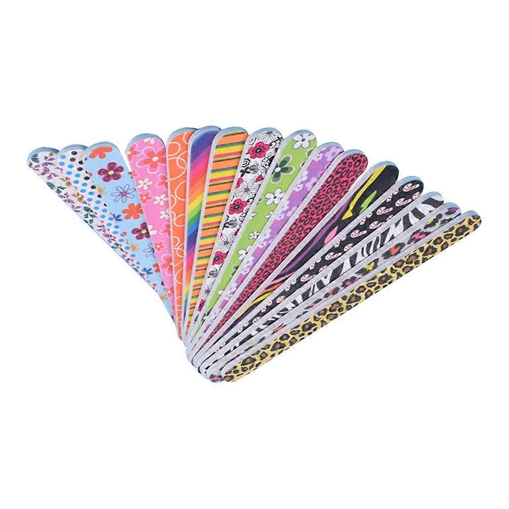 Professional Nail Buffer 50Pcs Manicure Tool Double-sided Nail File For Women Long Strip Simple Design Surface Sanding