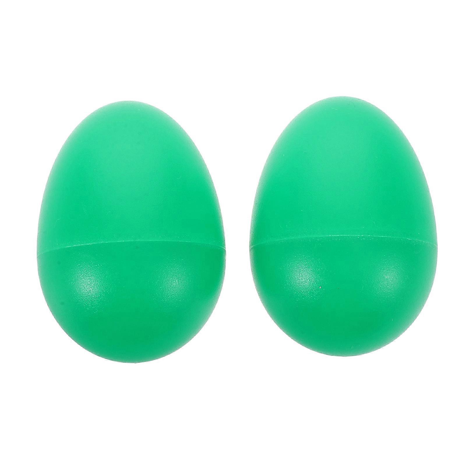 Dance Prop Egg Shakers For Toddlers Engaging Musical Activities Green 2Pcs