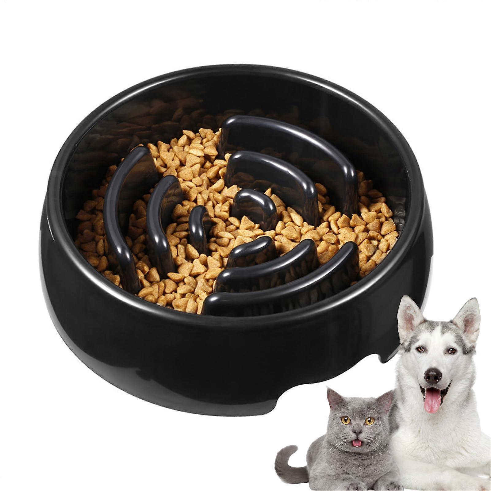 Slow Feeder Dog Bowl with Anti-Slip Base and Labyrinth Design for Healthy Eating, Cats and Puppies