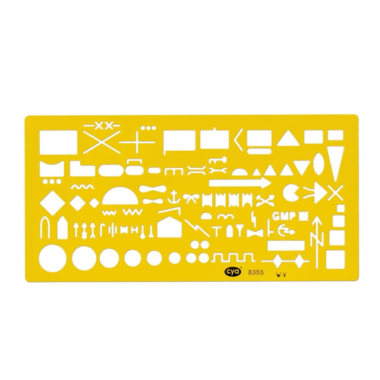 Geometric Drawing Templates For Architectural Drafting, Geometry Lessons, School Use, And Office Design