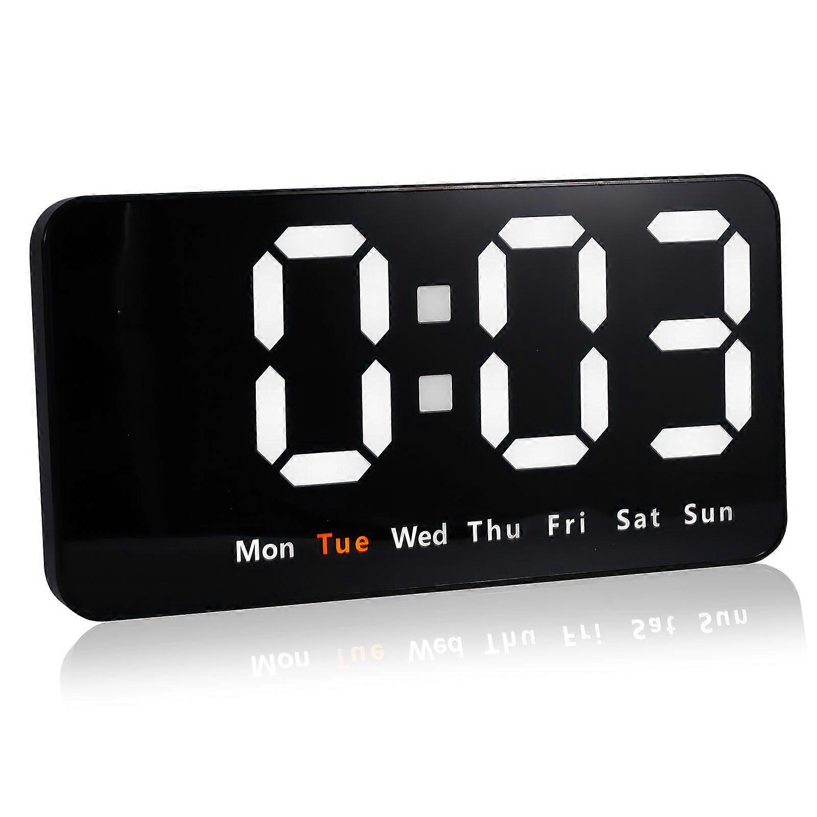 Dual-Purpose Multi-Function Clock with Temperature White Light