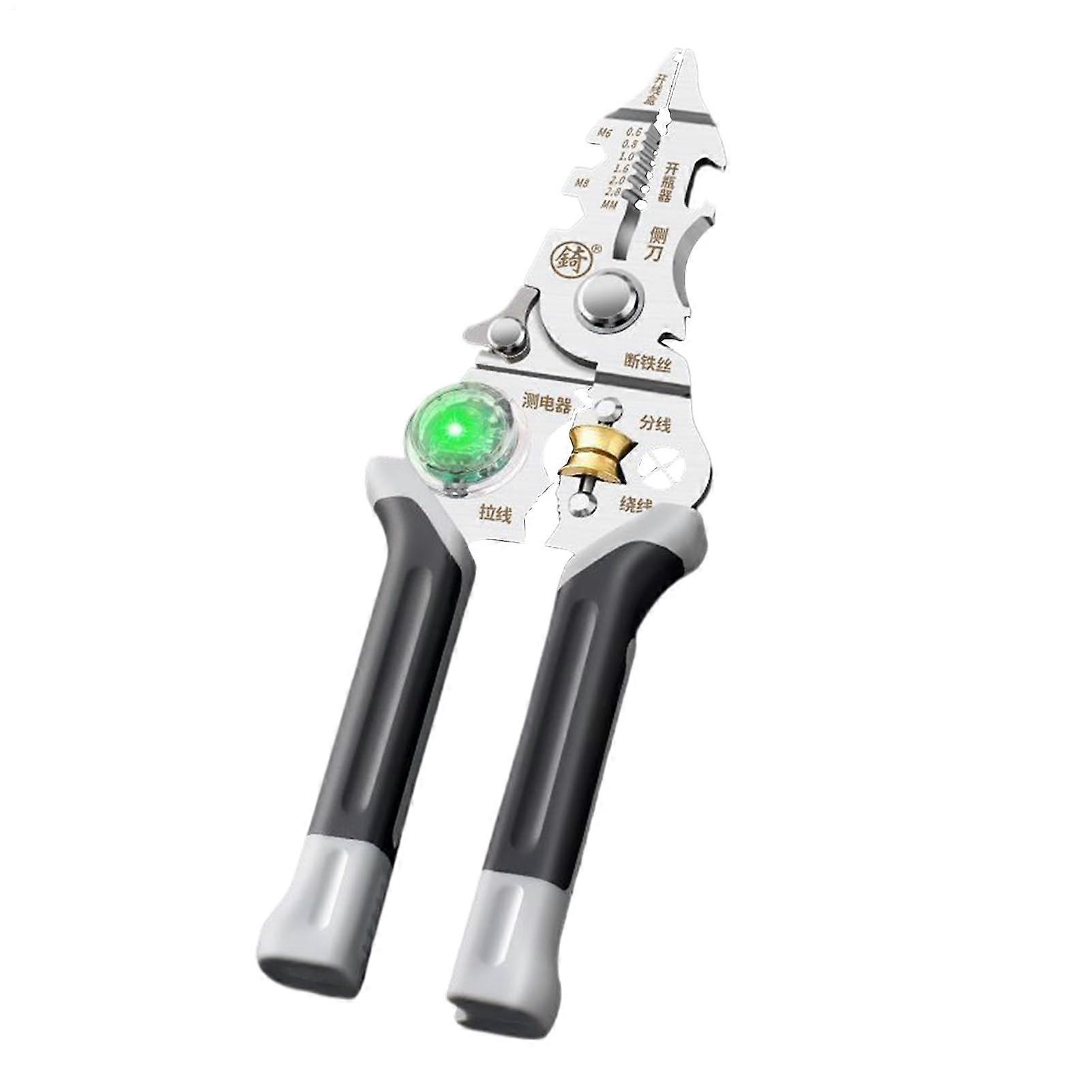 Electric Cable Cutter | Heavy-Duty Wire Tester Tool - Crimping, Stripping Accessories for Electrical Work